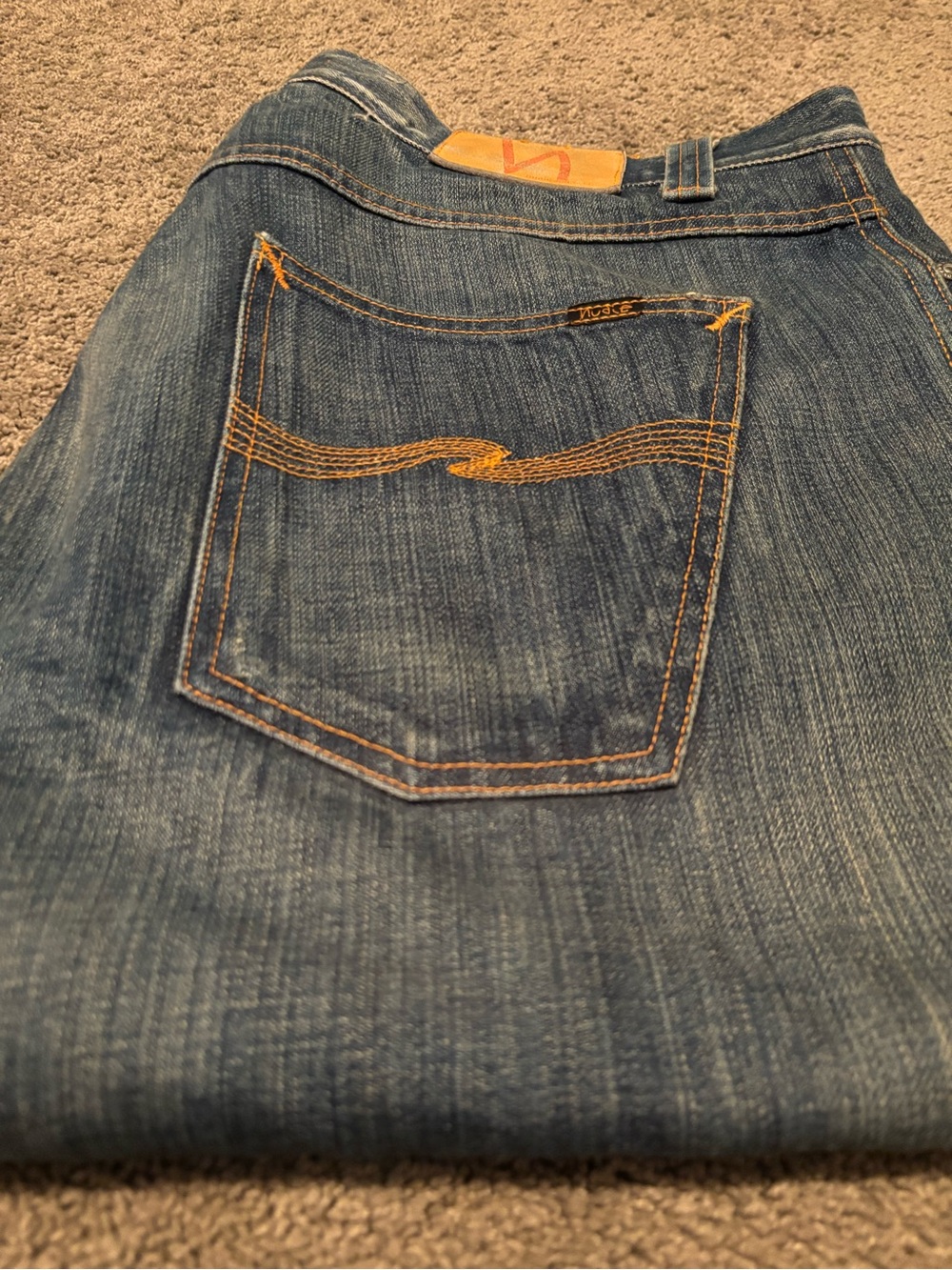 Men’s Nudie Jeans Slim Jim in Saltwater Blue
